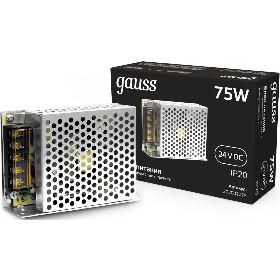 Блок питания для светодиодной ленты Gauss 202002075 - фото 2