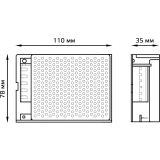 Блок питания для светодиодной ленты Gauss 202003060