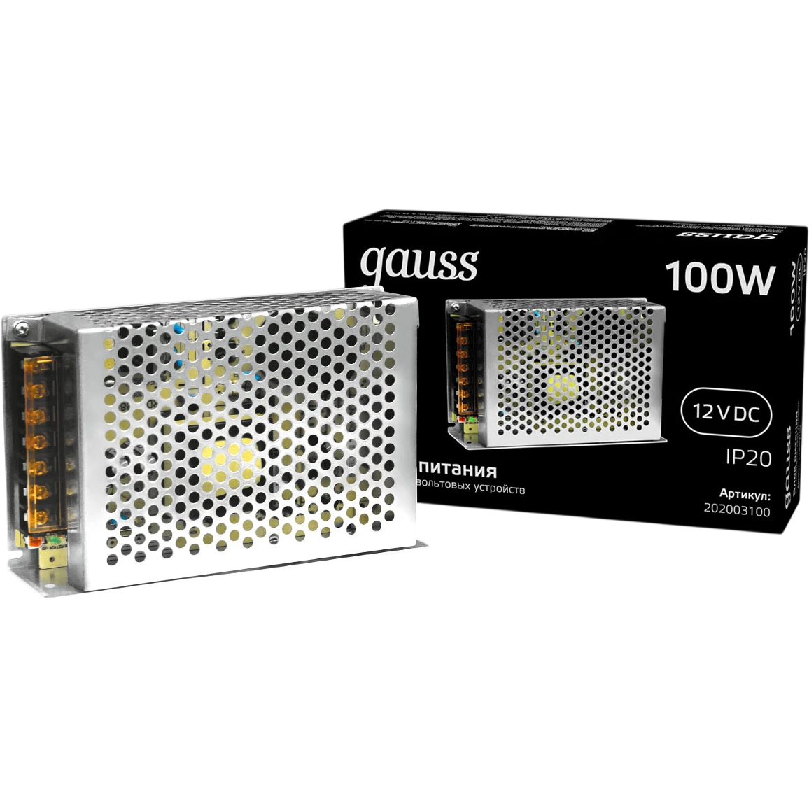 Блок питания для светодиодной ленты Gauss 202003100 - фото 2