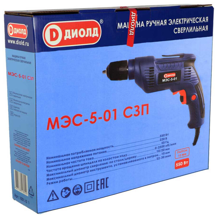 Дрель ДИОЛД МЭС-5-01 с СЗП - 10011021 - фото 4