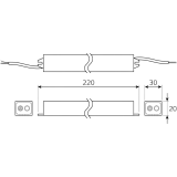 Блок питания для светодиодной ленты Gauss BT522