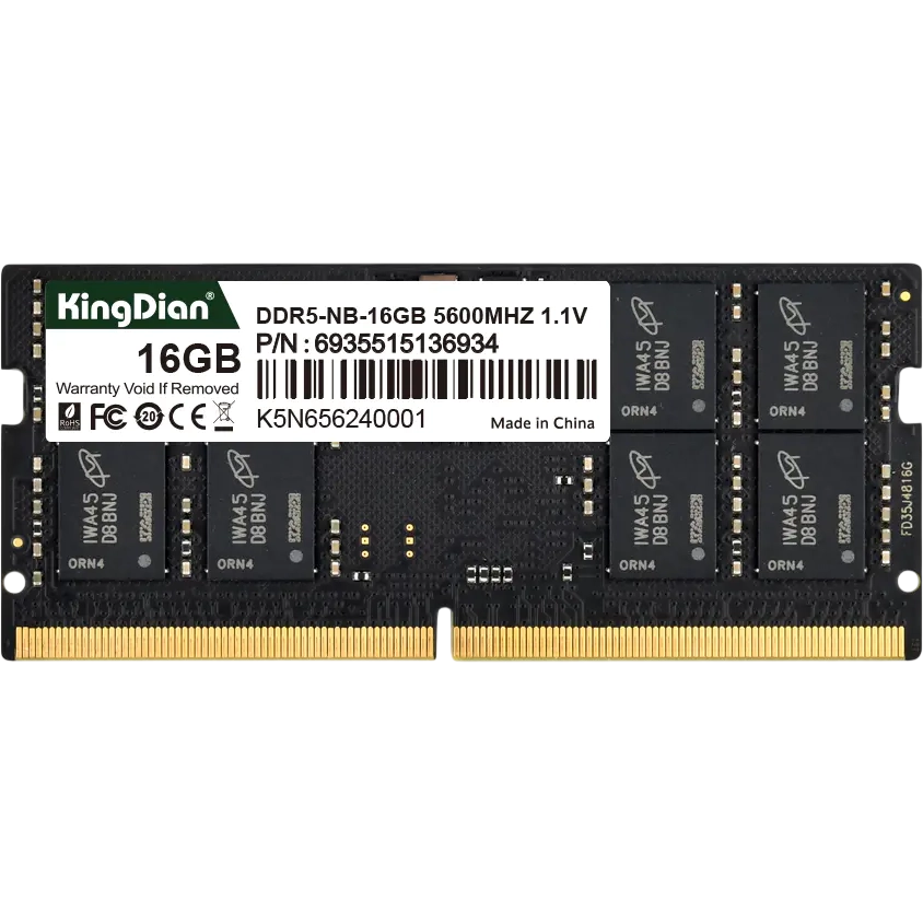 Оперативная память 16Gb DDR5 5600MHz KingDian SO-DIMM (DDR5-NB-16GB) - фото 3