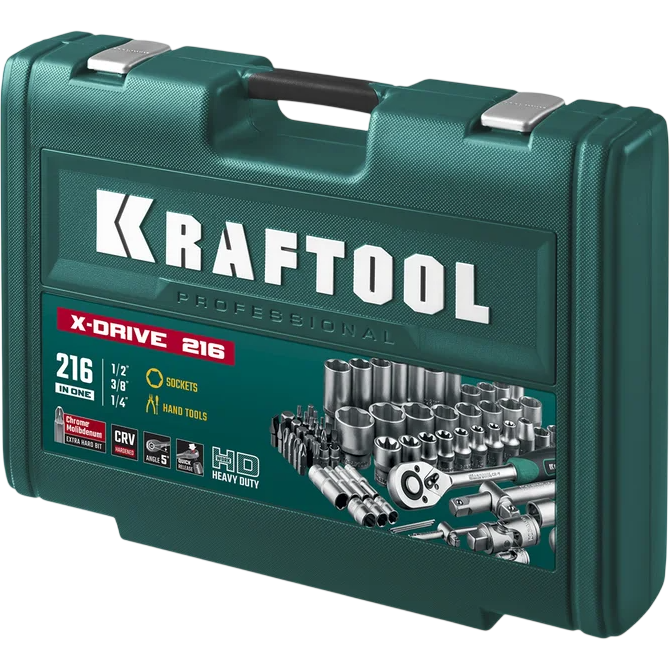 Набор инструментов KRAFTOOL X-Drive 216 - 27888-H216 - фото 5