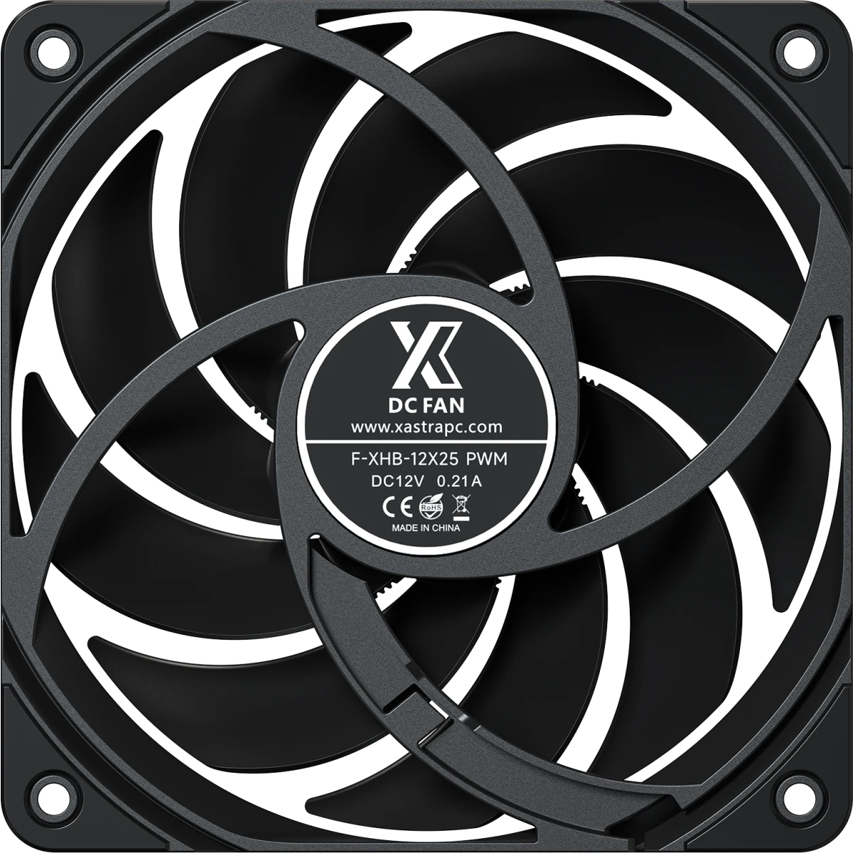 Вентилятор для корпуса XASTRA FB120 Black - FB120-1BA-SXX - фото 4