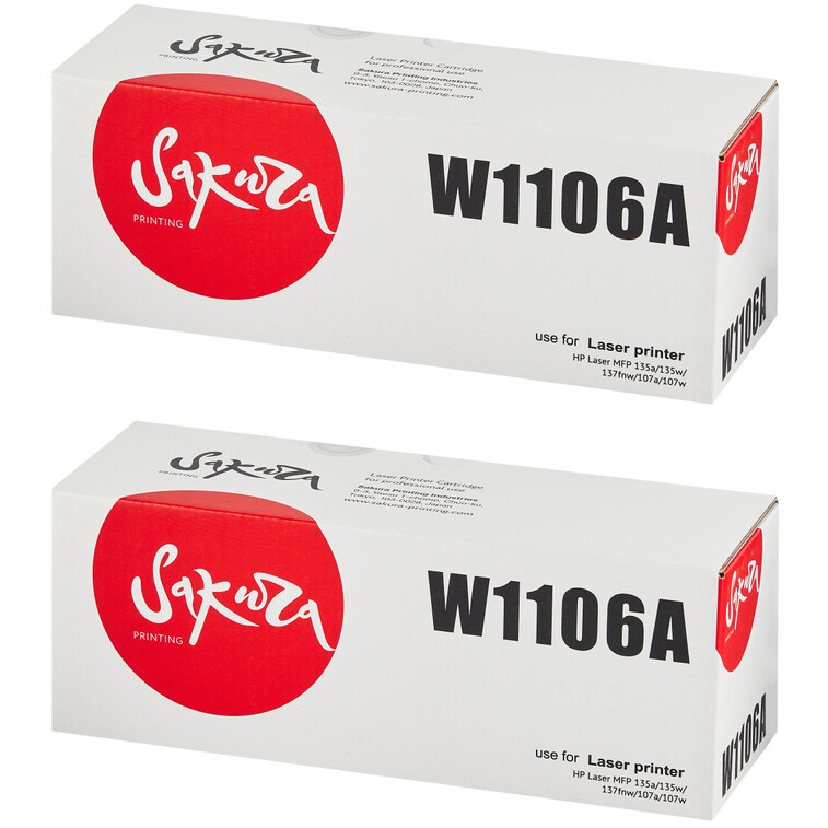 Картридж Sakura SAW1106AX2 Black