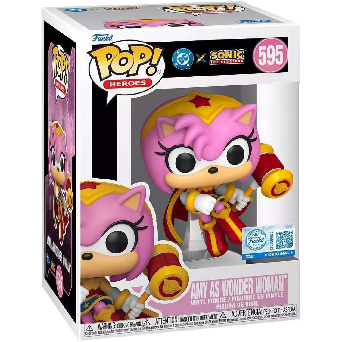 Фигурка Funko POP! Heroes DC х Sonic the Hedgehog Amy as Wonder Woman - 88907 - фото 2