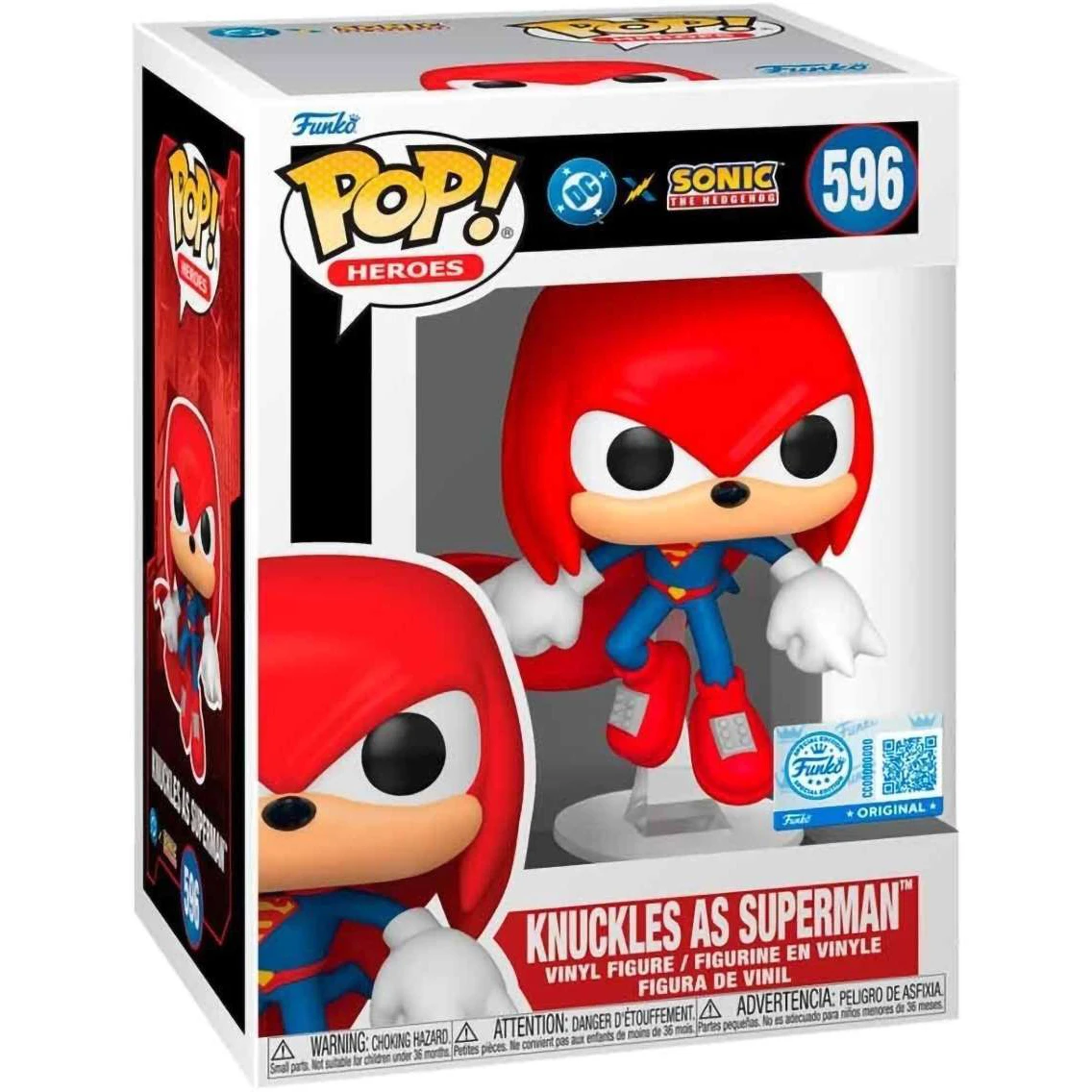 Фигурка Funko POP! Heroes DC х Sonic the Hedgehog Knuckles as Superman - 88908 - фото 2