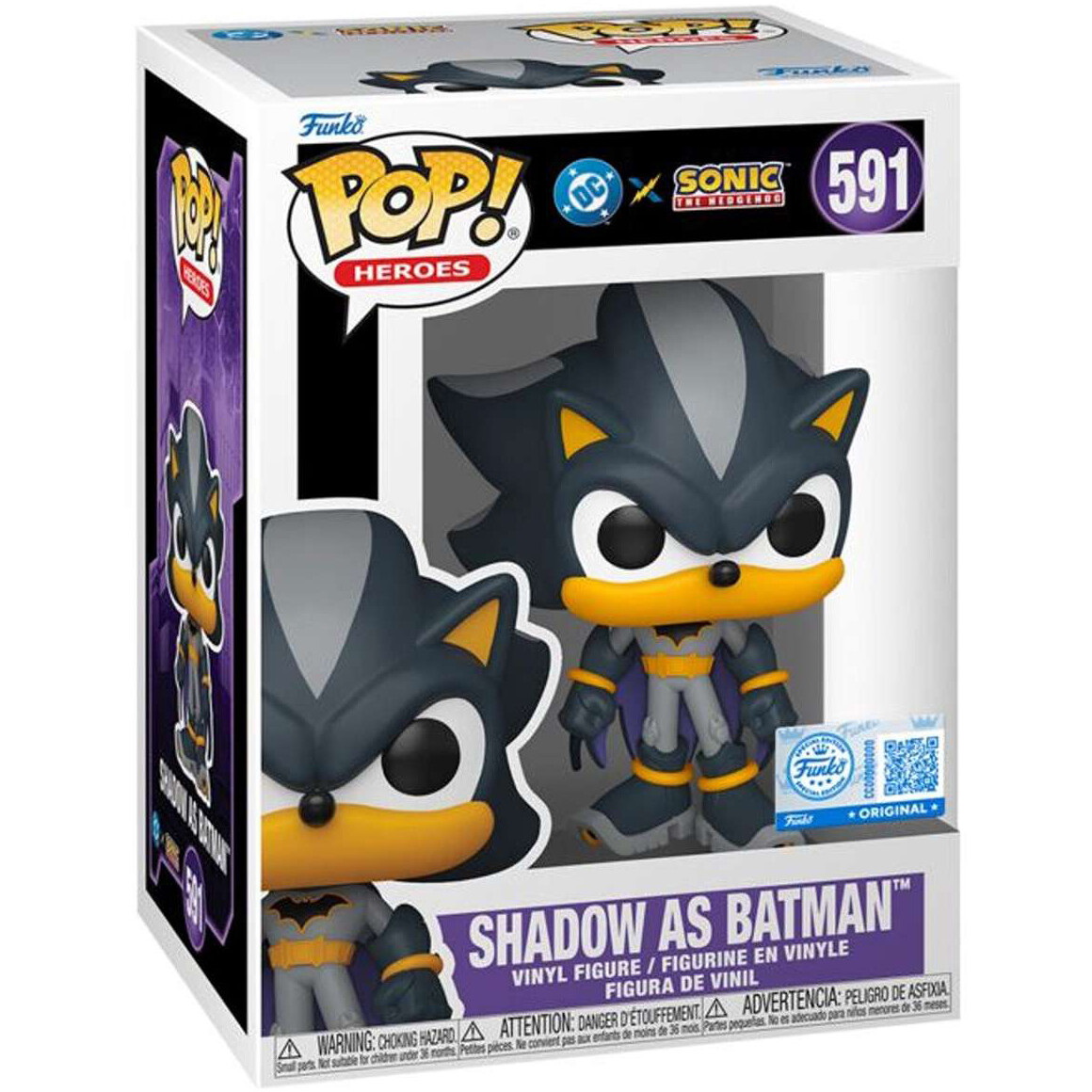 Фигурка Funko POP! Heroes DC х Sonic the Hedgehog Shadow as Batman - 88903 - фото 2