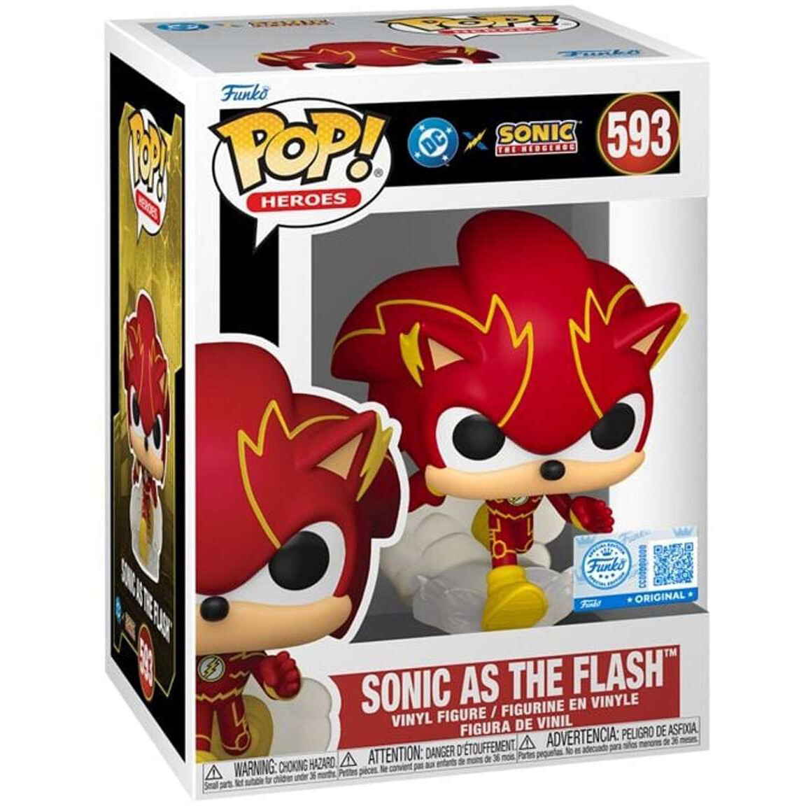 Фигурка Funko POP! Heroes DC х Sonic the Hedgehog Sonic as the Flash - 88905 - фото 2