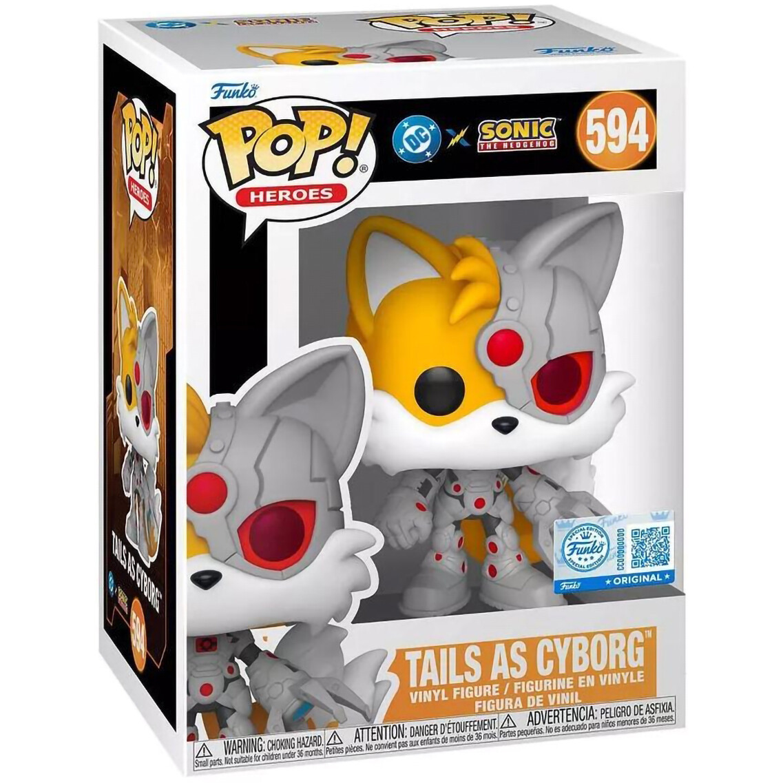Фигурка Funko POP! Heroes DC х Sonic the Hedgehog Tails as Cyborg - 88906 - фото 2