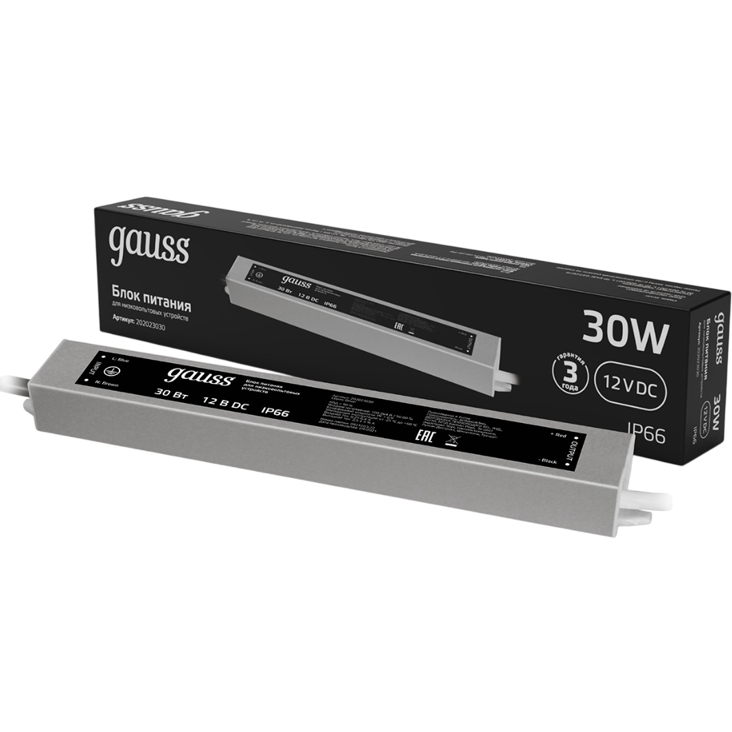 Блок питания для светодиодной ленты Gauss 202023030 - фото 2