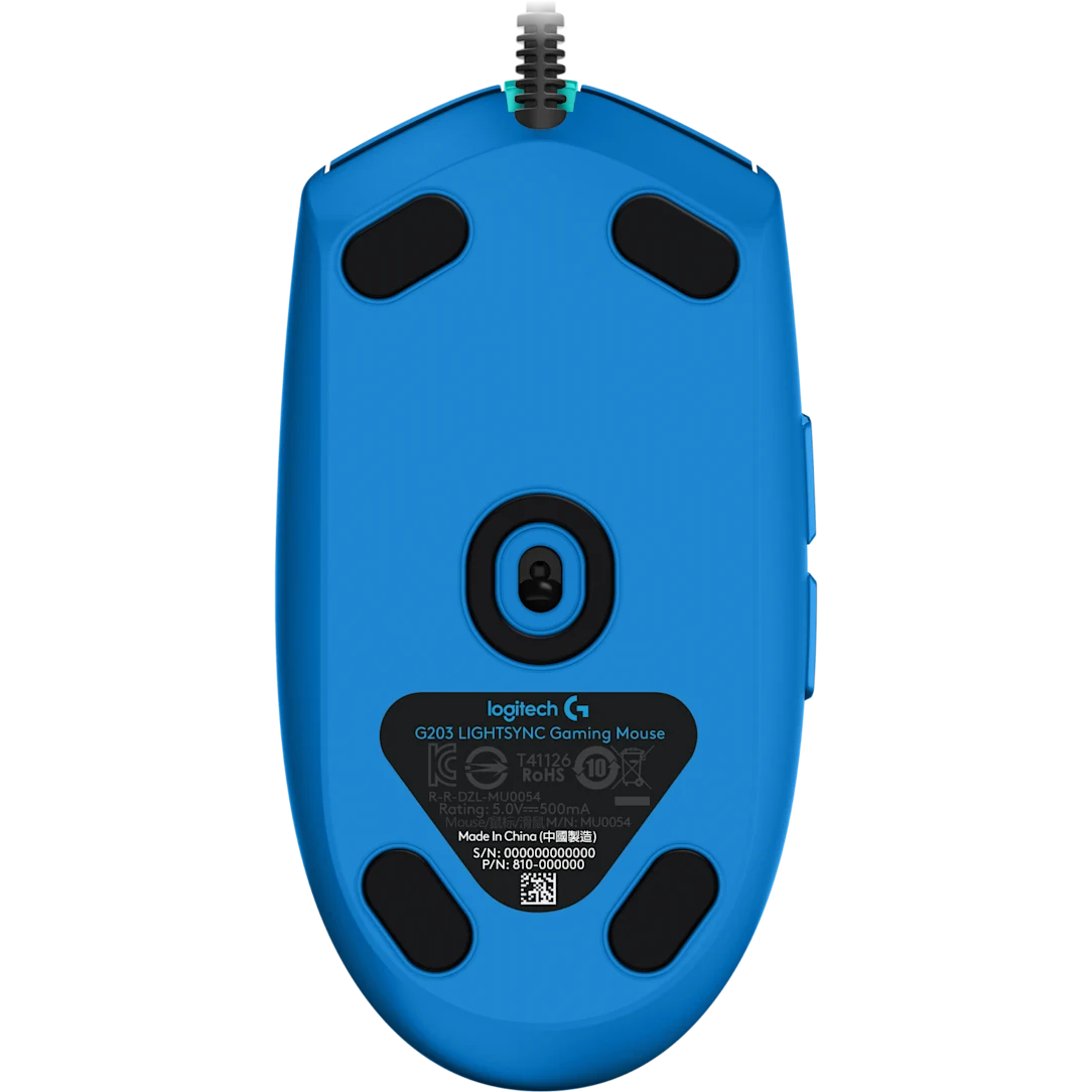 Мышь Logitech G203 LightSync Blue (910-005798) - фото 4