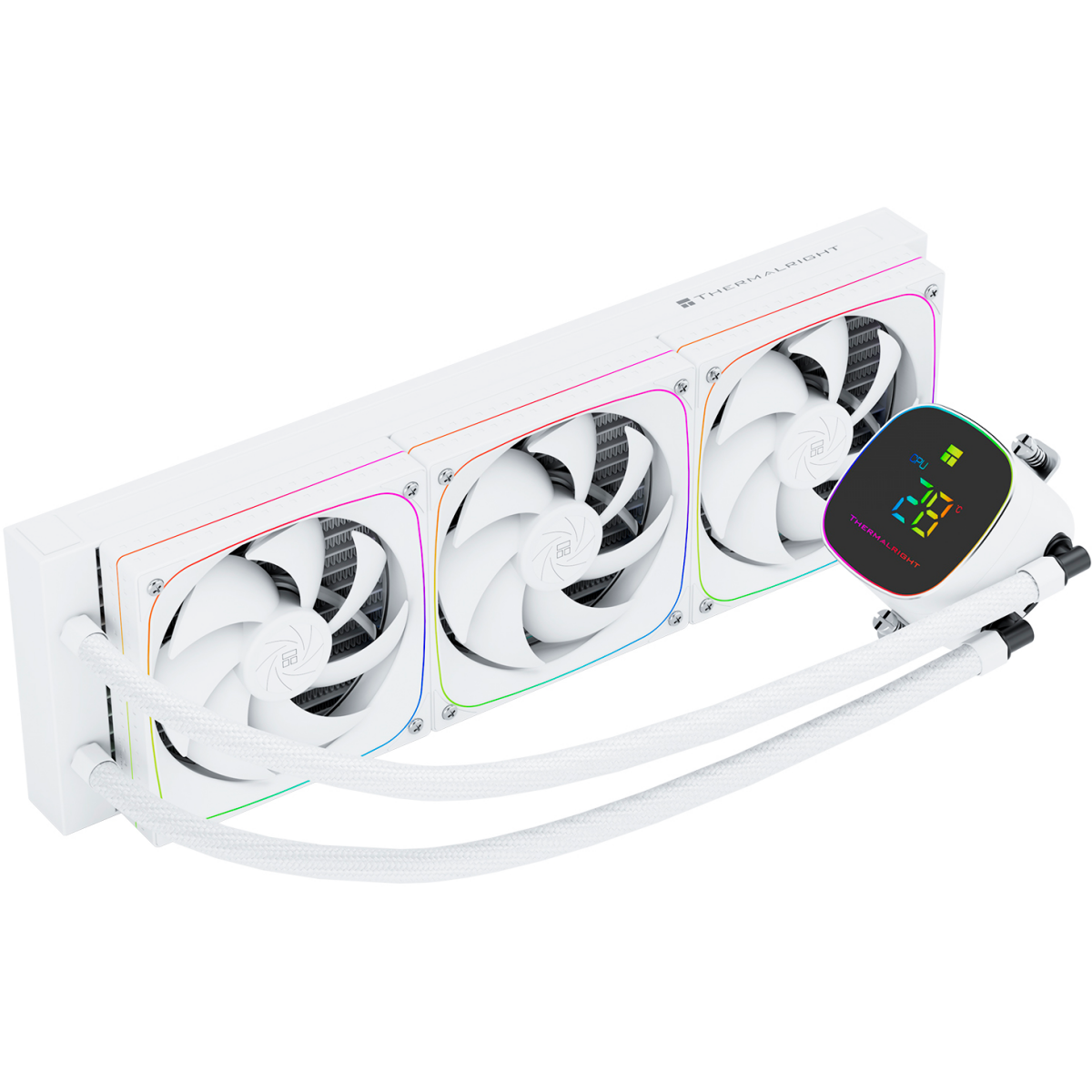 Система жидкостного охлаждения Thermalright Frozen Horizon 360 Digital ARGB White - F-HORIZON-360-DG-WH - фото 5
