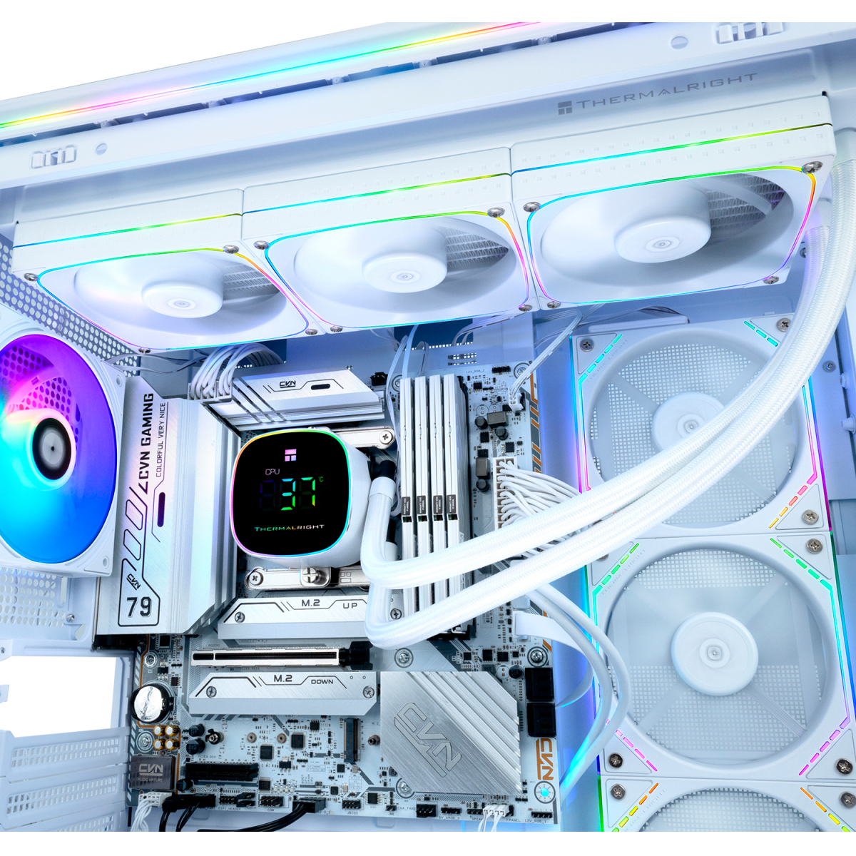 Система жидкостного охлаждения Thermalright Frozen Horizon 360 Digital ARGB White - F-HORIZON-360-DG-WH - фото 9