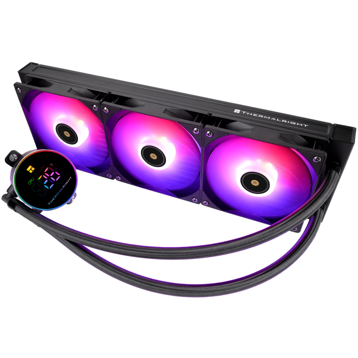 Система жидкостного охлаждения Thermalright Frozen Magic 360 Digital ARGB Black - F-MAGIC-360-DG-BL-ARGB - фото 2