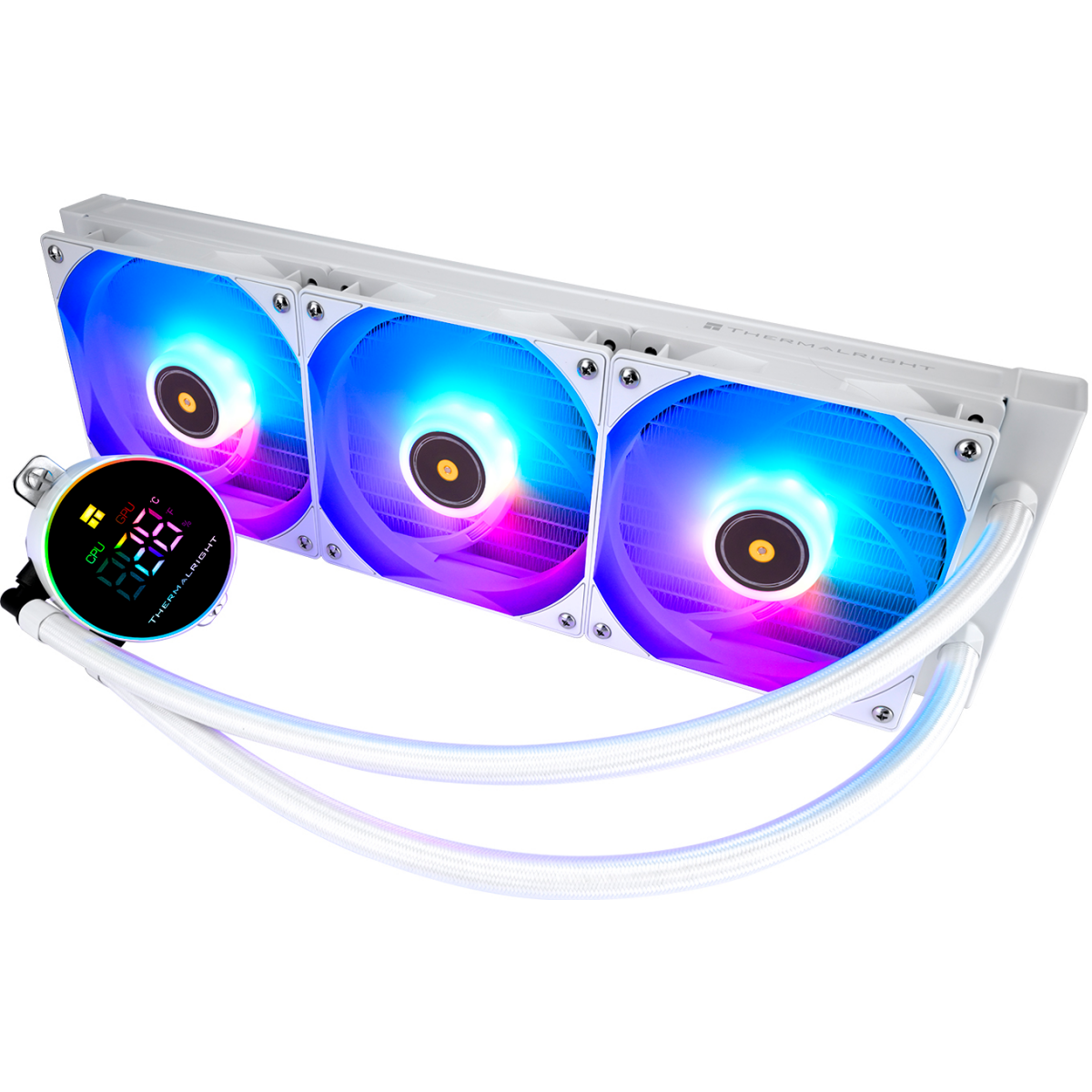 Система жидкостного охлаждения Thermalright Frozen Magic 360 Digital ARGB White - F-MAGIC-360-DG-WH-ARGB - фото 2