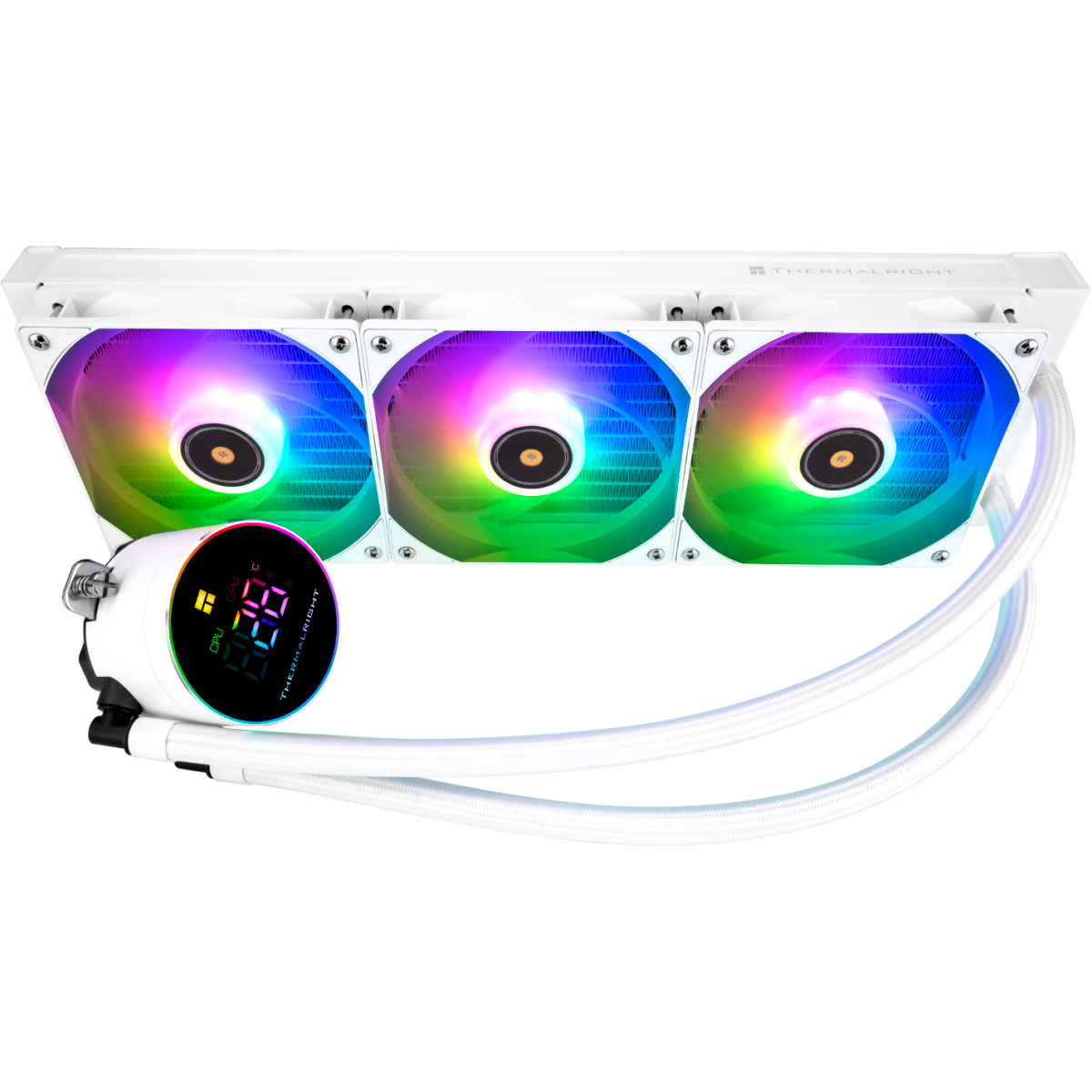 Система жидкостного охлаждения Thermalright Frozen Magic 360 Digital ARGB White - F-MAGIC-360-DG-WH-ARGB - фото 3