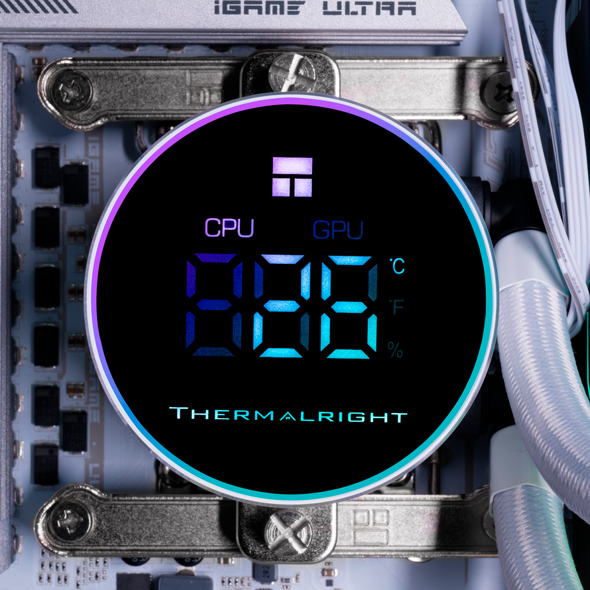 Система жидкостного охлаждения Thermalright Frozen Magic 360 Digital ARGB White - F-MAGIC-360-DG-WH-ARGB - фото 6