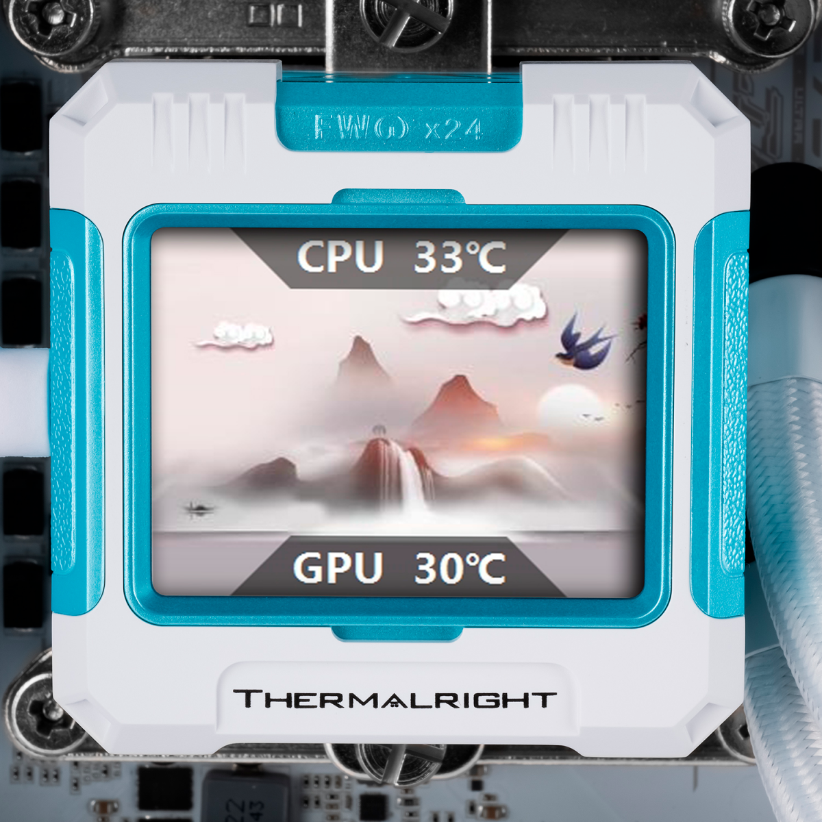 Система жидкостного охлаждения Thermalright Frozen Warframe 360 ARGB BW - F-WFRAME-360-BW - фото 7