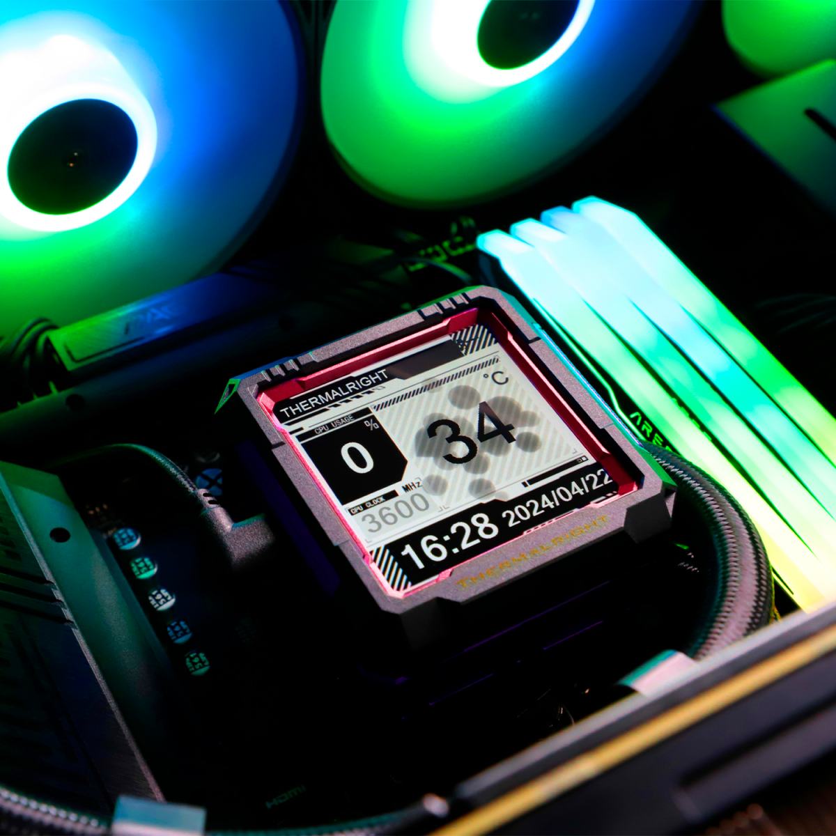 Система жидкостного охлаждения Thermalright Frozen Warframe PRO 360 ARGB RB - F-WFRAME-PRO-360-RB - фото 9