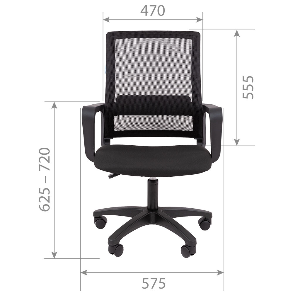 Офисное кресло Chairman 606LT Black - 00-07169980 - фото 4