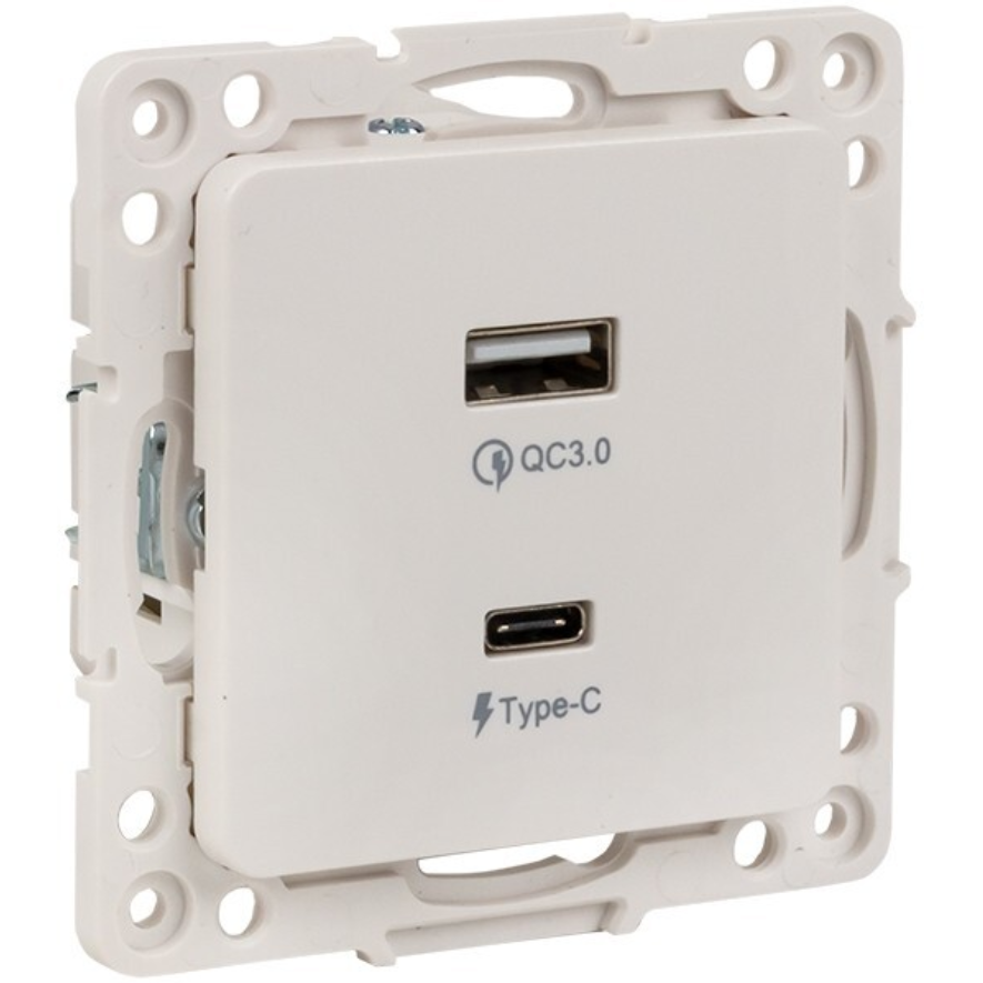 Розетка USB EKF EYR-2USB-type-C