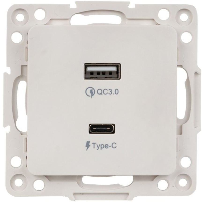 Розетка USB EKF EYR-2USB-type-C - фото 2