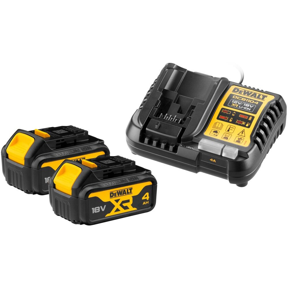 Зарядное устройство + АКБ DeWALT DCB1104M2-QW
