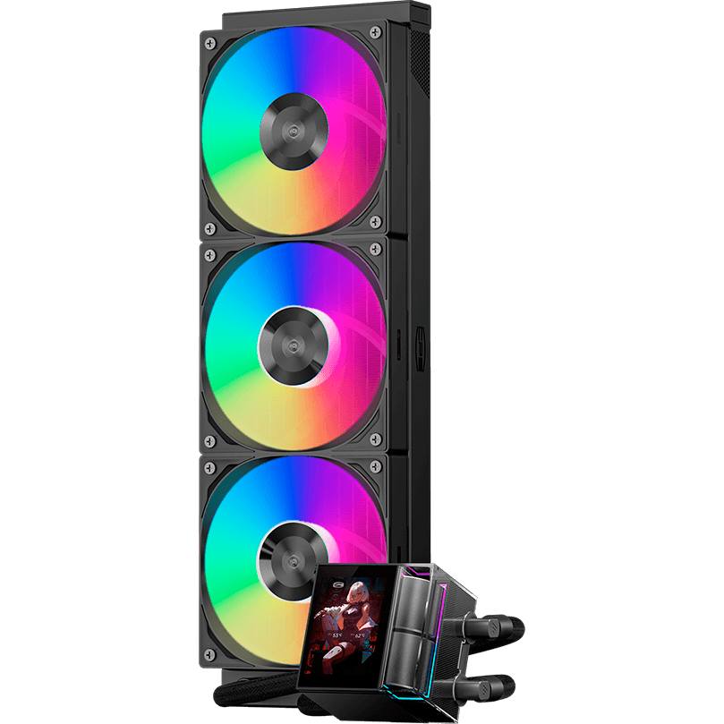 Система жидкостного охлаждения PCcooler DS360 Display ARGB Black