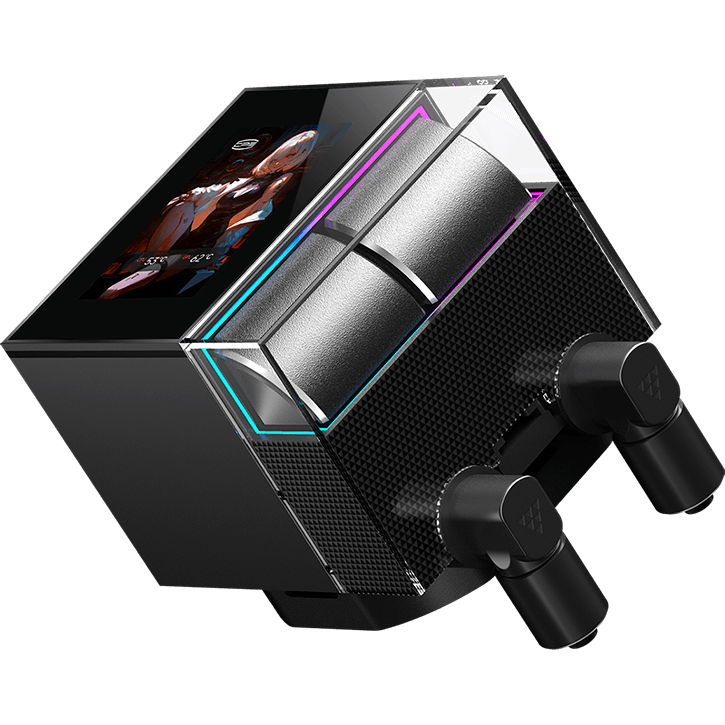Система жидкостного охлаждения PCcooler DS360 Display ARGB Black - DS360-BKAWXY-GL - фото 4