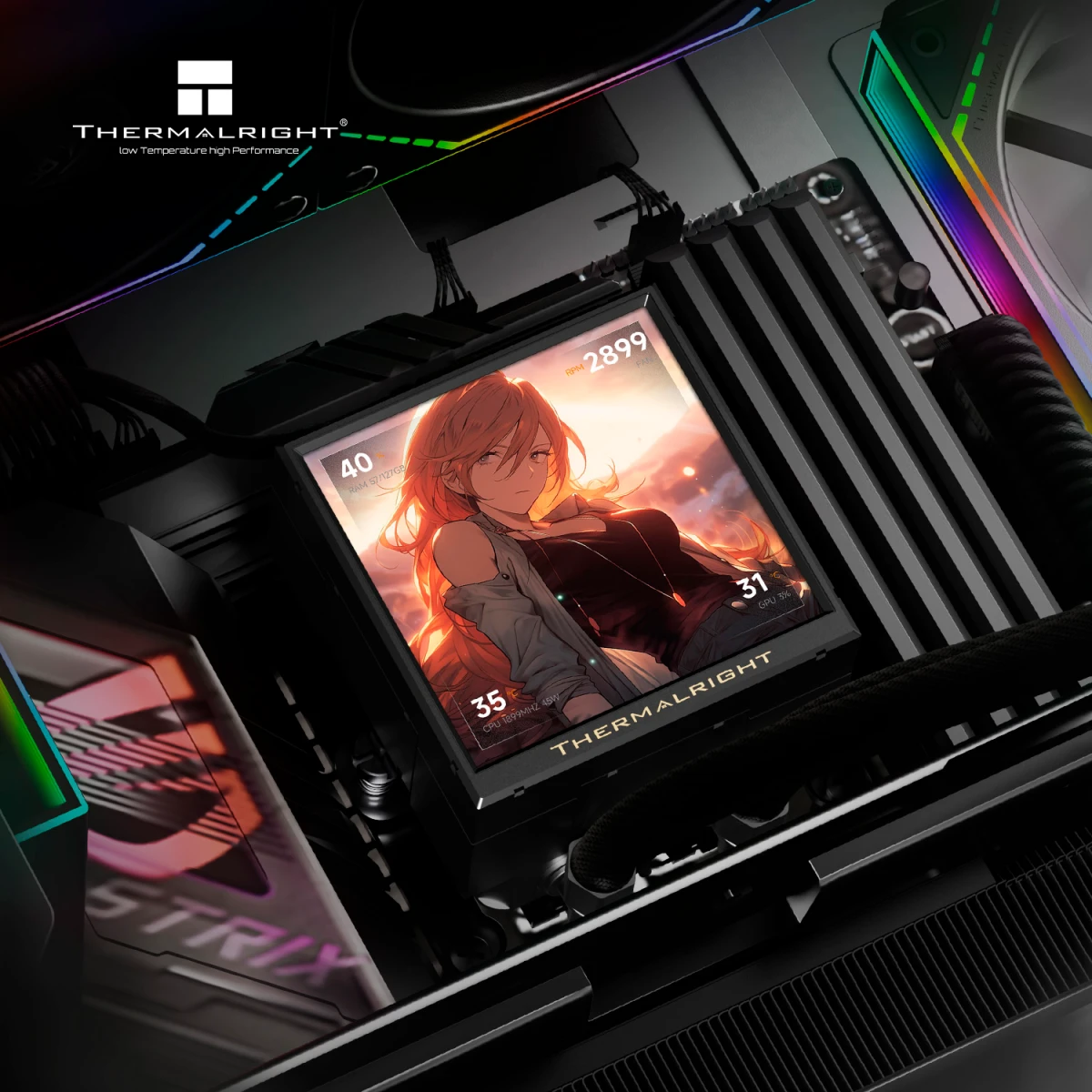 Система жидкостного охлаждения Thermalright Peerless Vision 240 ARGB Black - P-VISION-240-BL-ARGB - фото 2