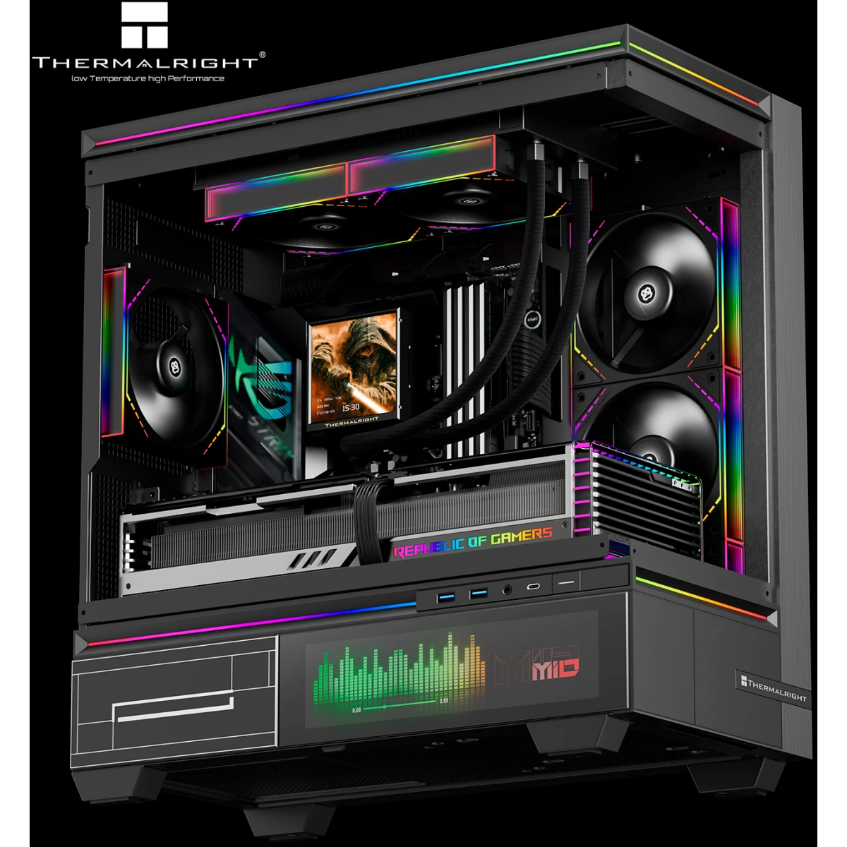 Система жидкостного охлаждения Thermalright Peerless Vision 240 ARGB Black - P-VISION-240-BL-ARGB - фото 4