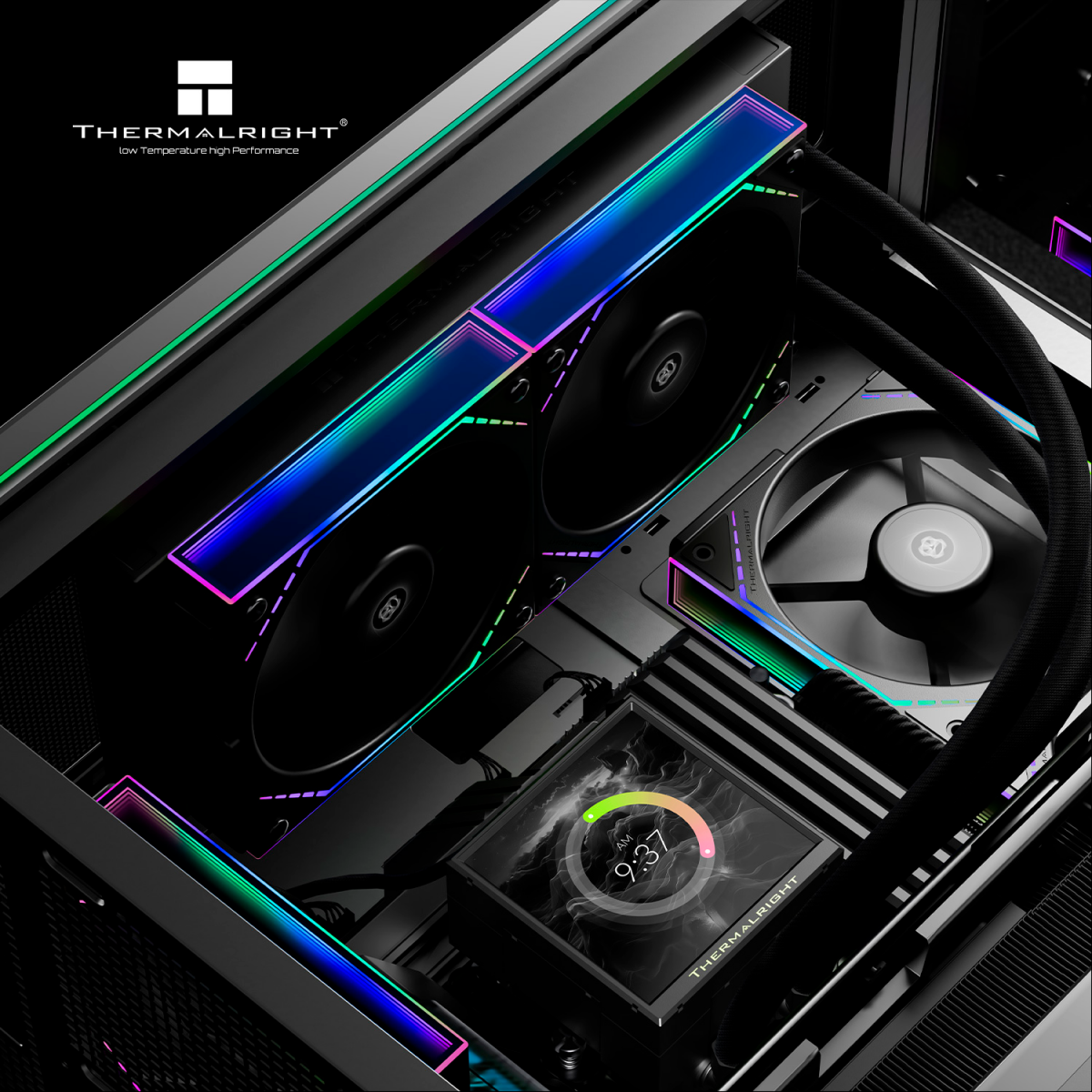Система жидкостного охлаждения Thermalright Peerless Vision 240 ARGB Black - P-VISION-240-BL-ARGB - фото 6