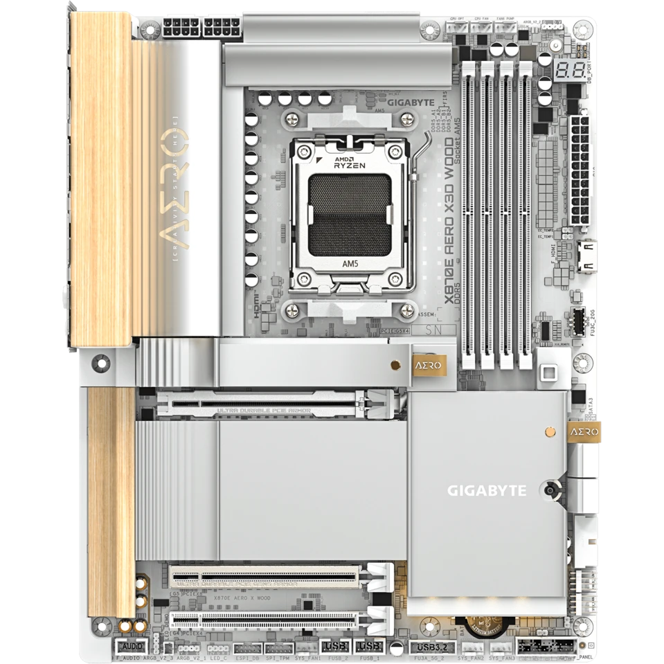 Материнская плата Gigabyte X870E AERO X3D WOOD