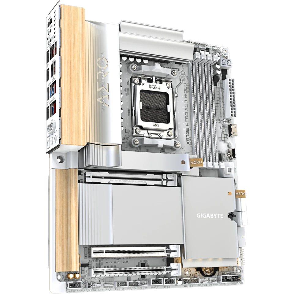 Материнская плата Gigabyte X870E AERO X3D WOOD - фото 2