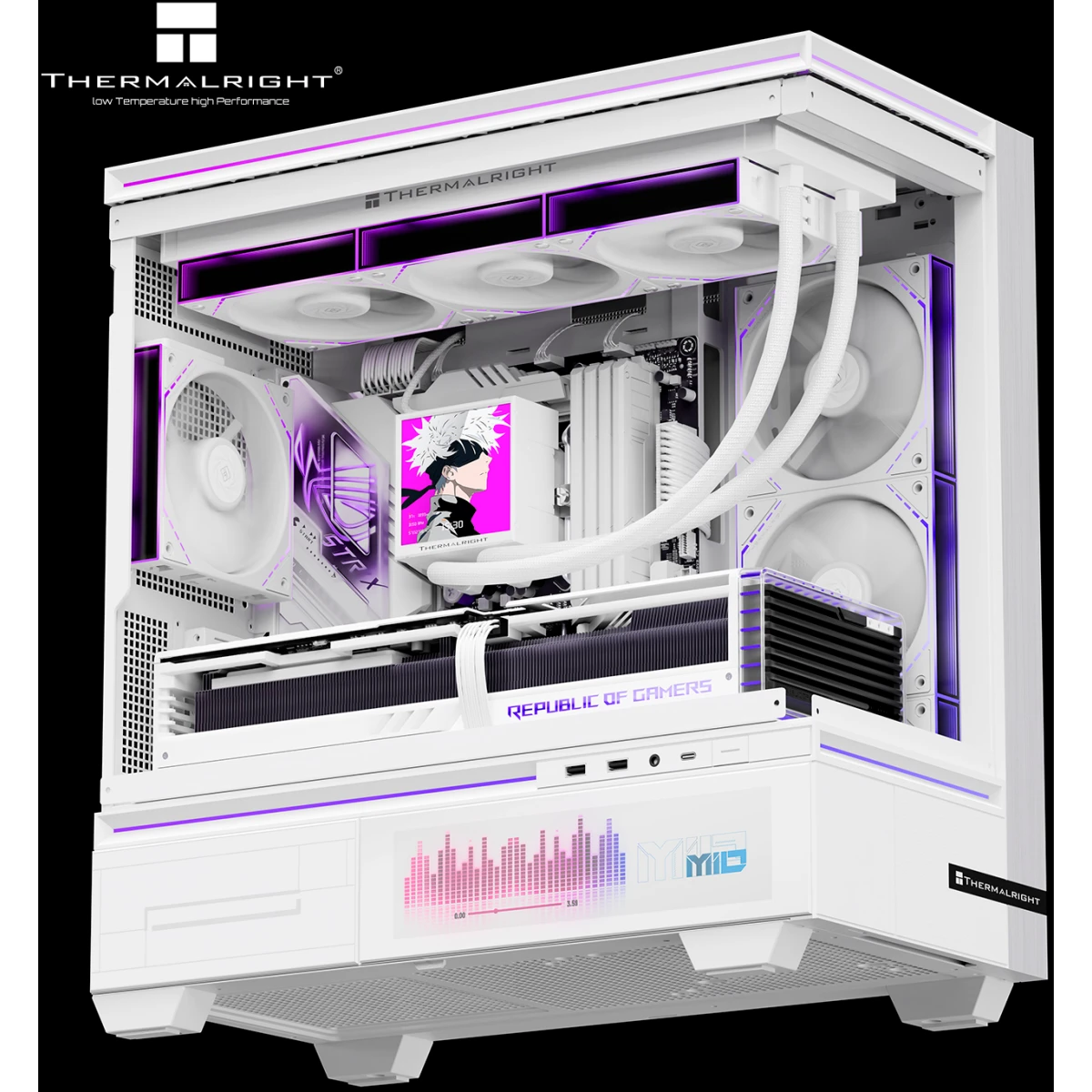 Система жидкостного охлаждения Thermalright Peerless Vision 360 ARGB White - P-VISION-360-WH-ARGB - фото 4