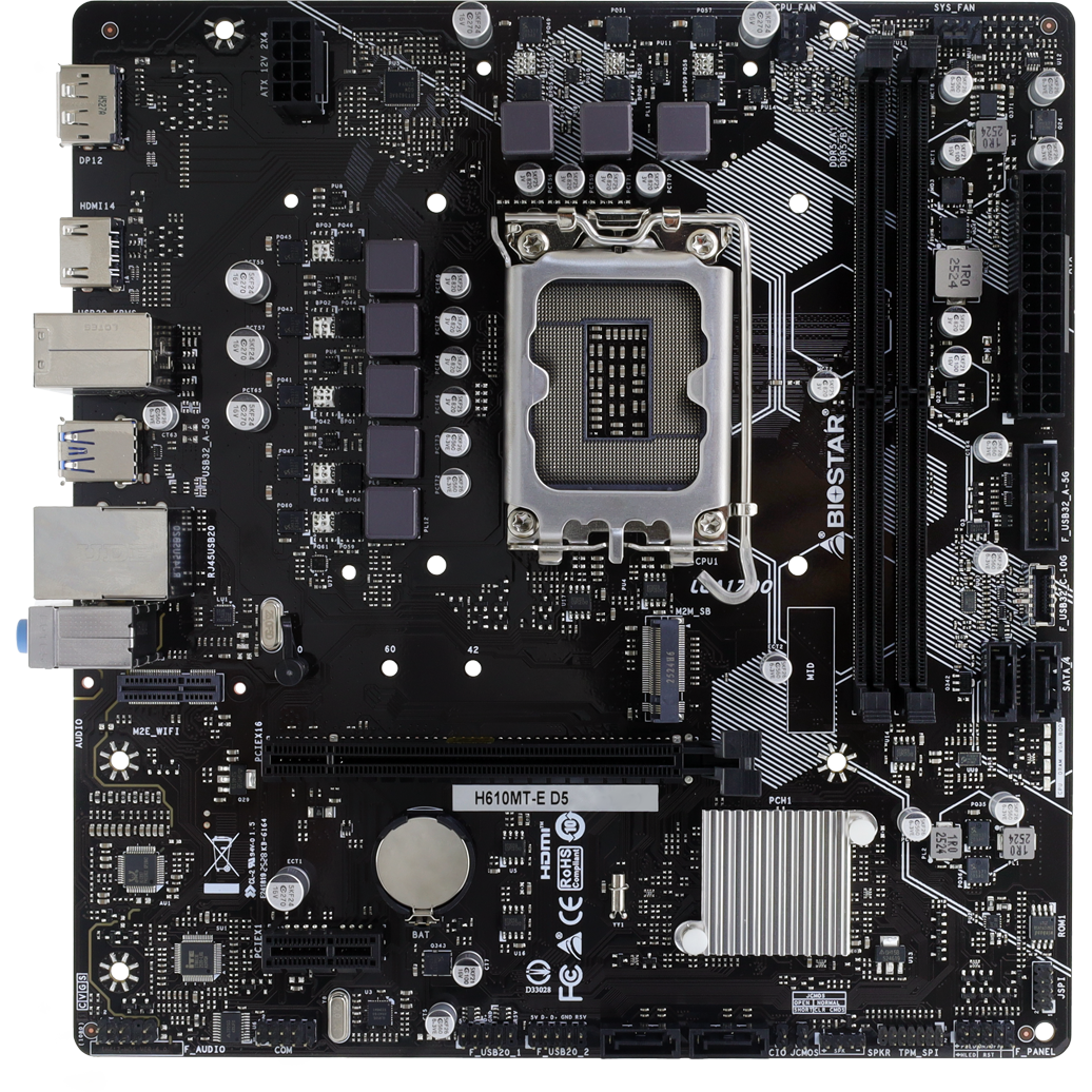 Материнская плата Biostar H610MT-E D5