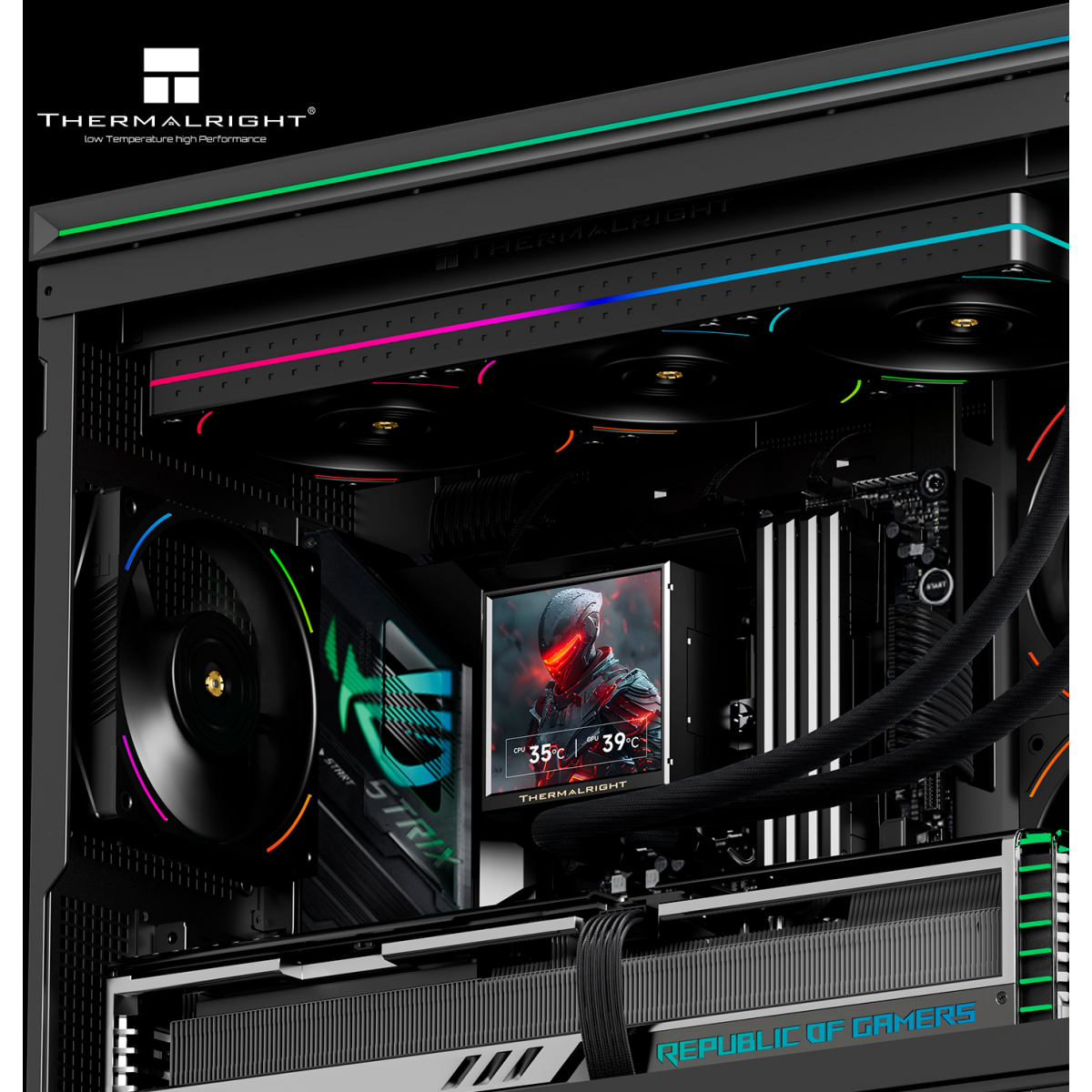 Система жидкостного охлаждения Thermalright Peerless Vision 360 UB ARGB Black - P-VISION-360-UB-BL-ARGB - фото 3