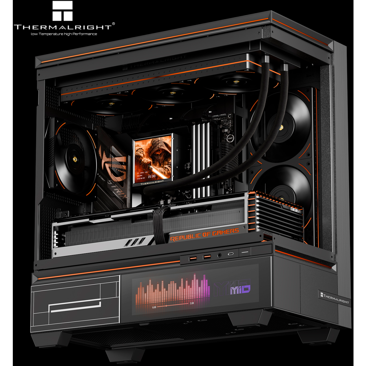 Система жидкостного охлаждения Thermalright Peerless Vision 360 UB ARGB Black - P-VISION-360-UB-BL-ARGB - фото 4