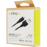 Кабель USB - Lightning, 1.5м, InfinityLab ILINCATLBLK