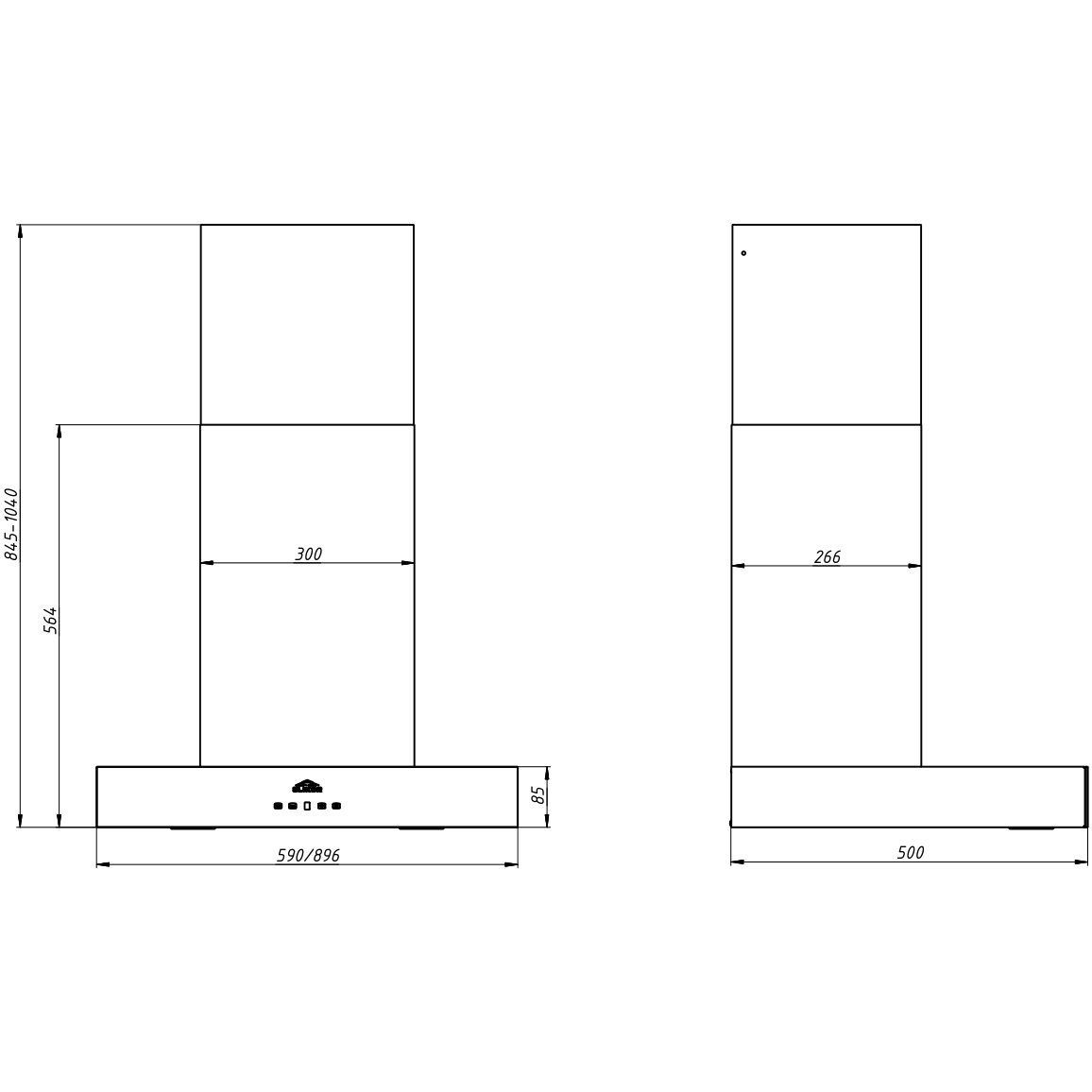 Вытяжка Elikor Агат 90Н-1000-Е4Д Stainless Steel/White Glass - 294501 - фото 8