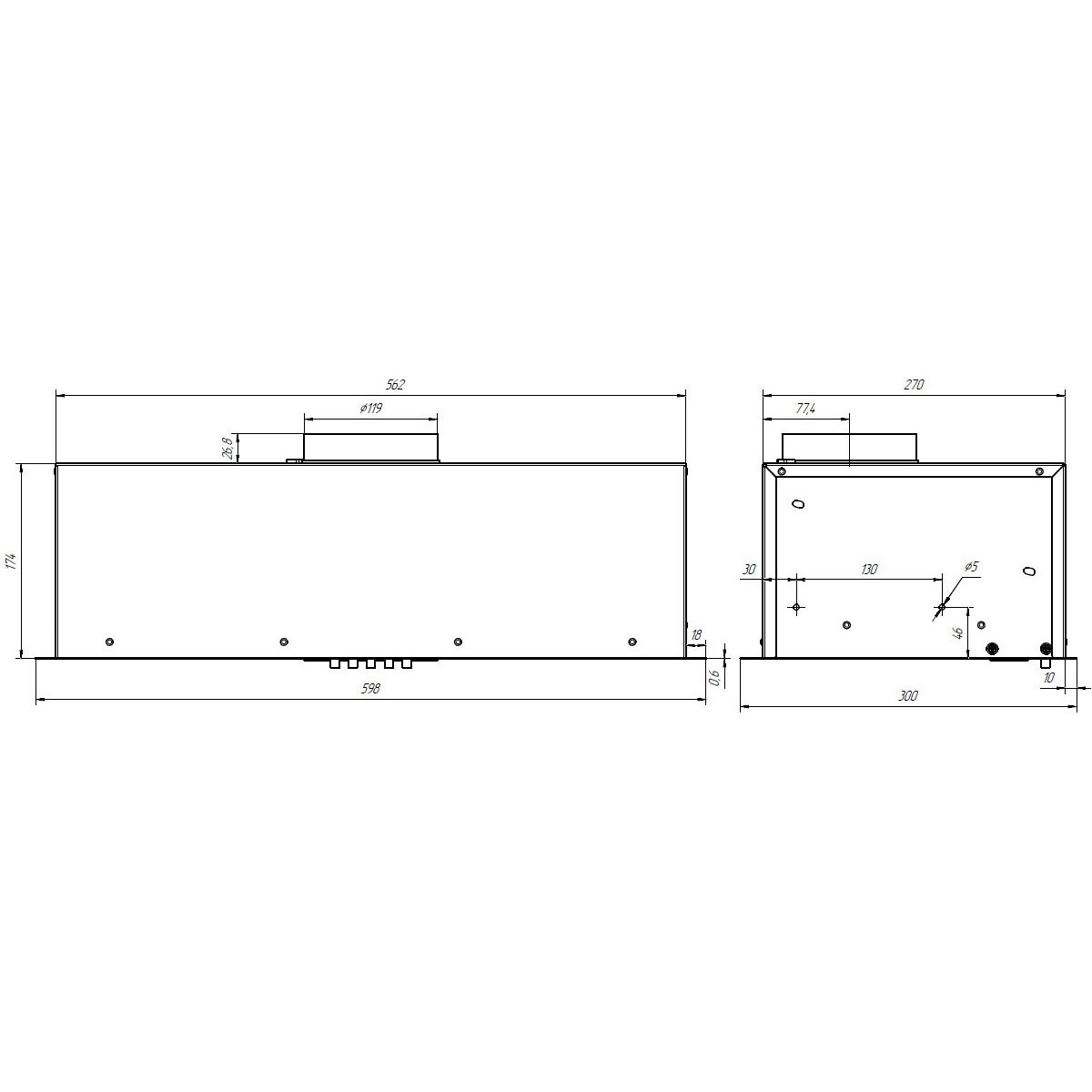 Вытяжка Elikor Cube Basic 60П-500-К3Д White (новый свет) - 692342 - фото 8