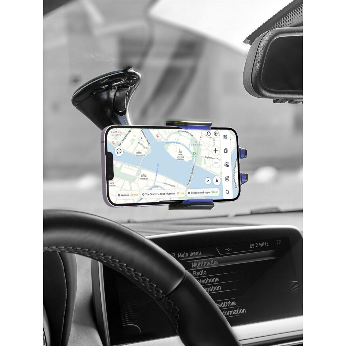 Автомобильный держатель Deppa Crab Vogue Black - 55127 - фото 4