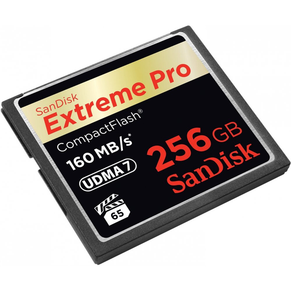 Карта памяти 256Gb Compact Flash SanDisk Extreme Pro (SDCFXPS-256G-X46)