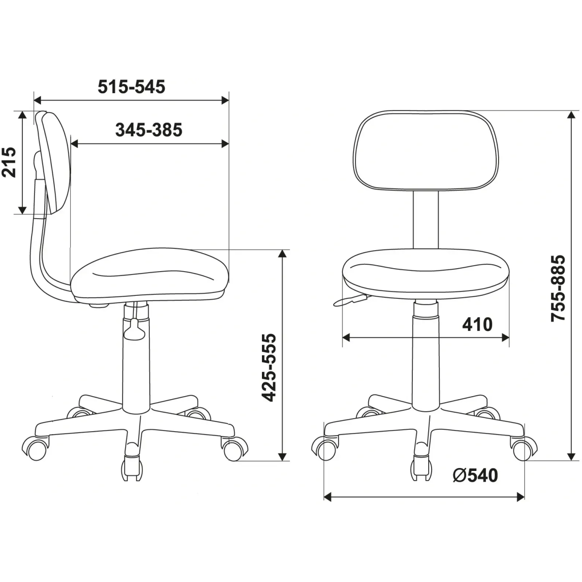 Детское кресло Бюрократ CH-201NX Hearts Pink - CH-201NX/HEARTS-PK - фото 6