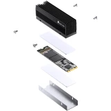 Радиатор для SSD M.2 Jonsbo M201 Black