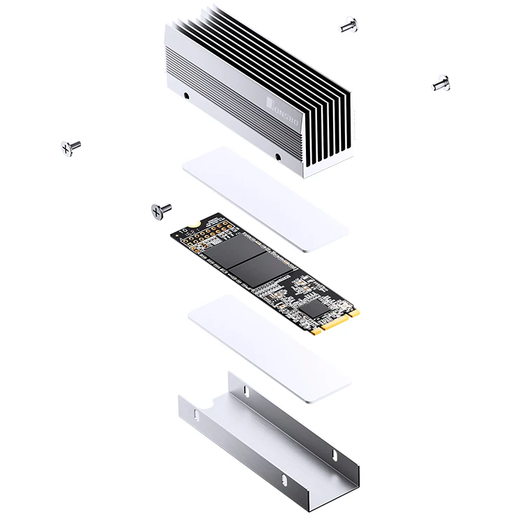 Радиатор для SSD M.2 Jonsbo M201 Silver - фото 10