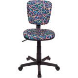 Детское кресло Бюрократ CH-204NX Pencil Blue (CH-204NX/PENCIL-BL)