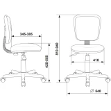 Детское кресло Бюрократ CH-204NX Pencil Blue (CH-204NX/PENCIL-BL)