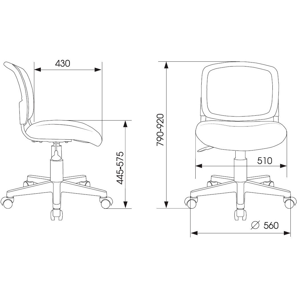Детское кресло Бюрократ CH-W296NX White/Blue - CH-W296NX/26-24 - фото 9